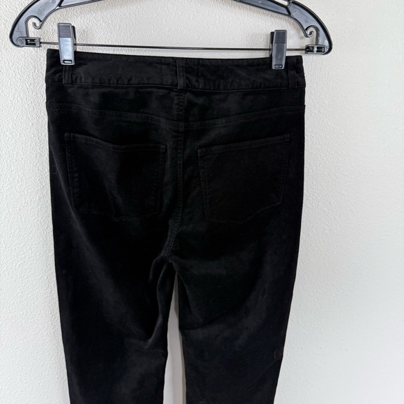 NWOT PAIGE Cindy Straight Leg Pants Twisted Seam Black Velvet Casual Women’s 25 - Picture 11 of 14